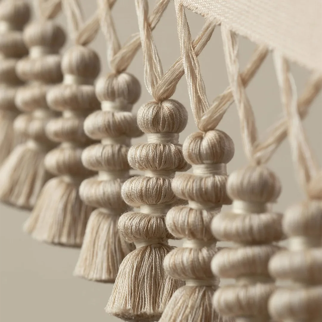 4.3" Wrinkle Cotton Tassel Fringe