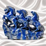 7 Running Horses in Lapis Lazuli - Image 3